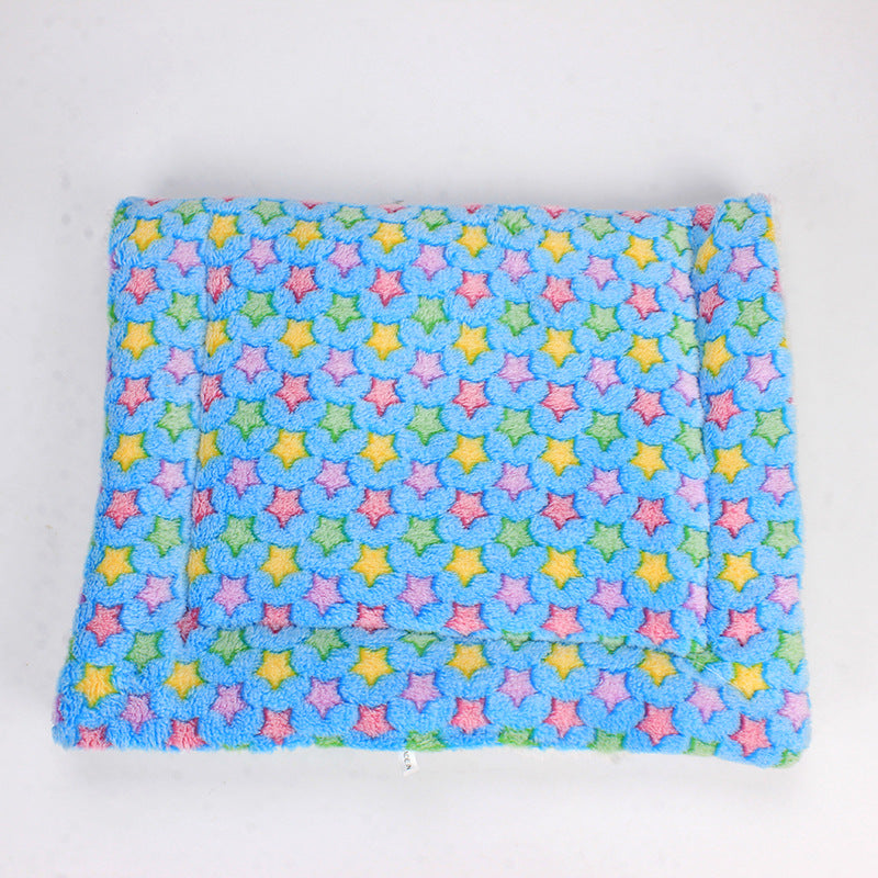 Luxury Pet Blanket - CozyCompanion-Blue Stars-S (15.75x31.5 inches)-Nora Luxe