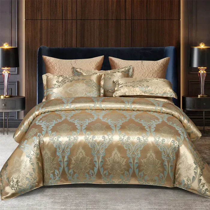 Luxury Satin Duvet Cover Set - RoyalDream-King: 86.61 × 94.49 in-10-Nora Luxe