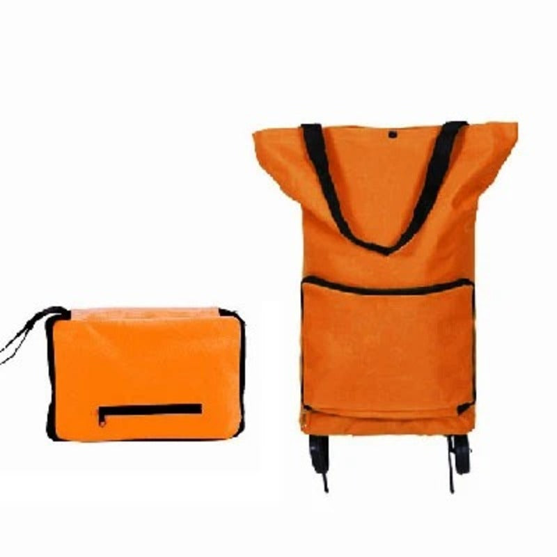 Collapsible Grocery Cart Bag with Wheels Storage