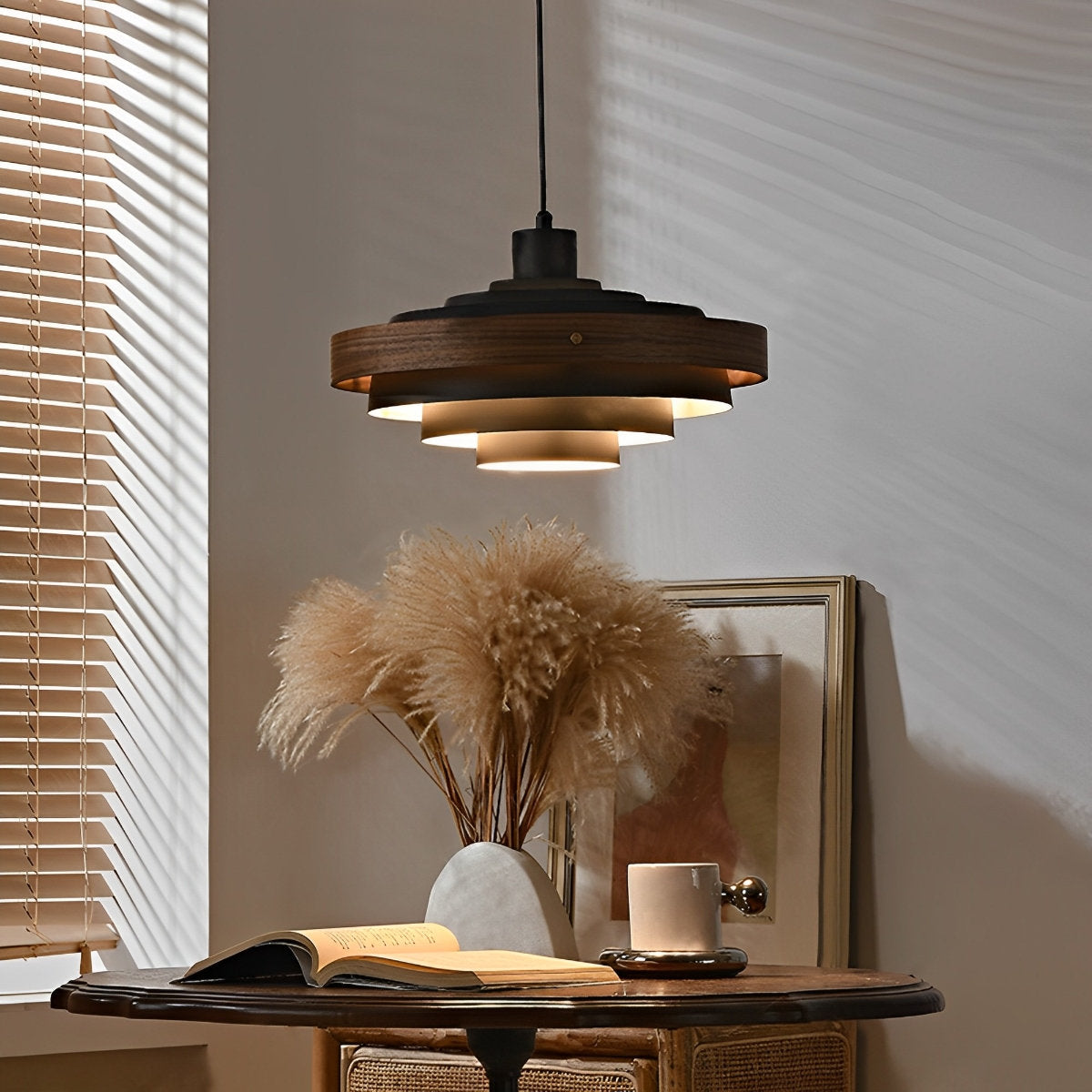 Sleek Simple Hanging Shade Pendant Light