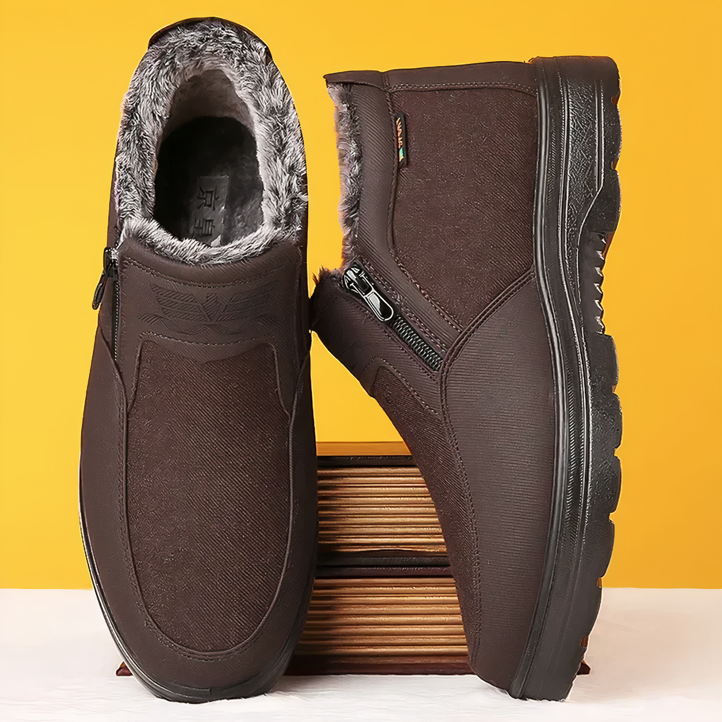 Warm Insulated Men's Snow Boots - Arctic Pro - Pexav