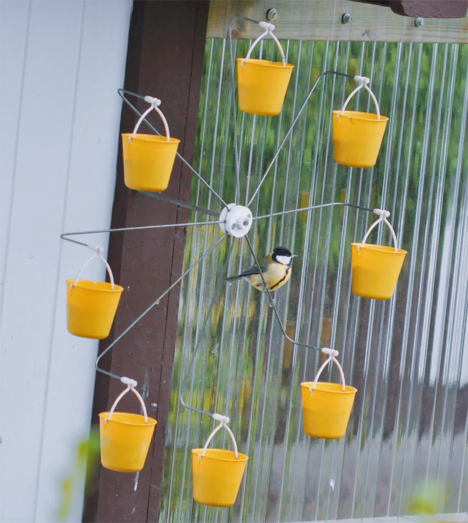 Colorful Garden Bird Feeder