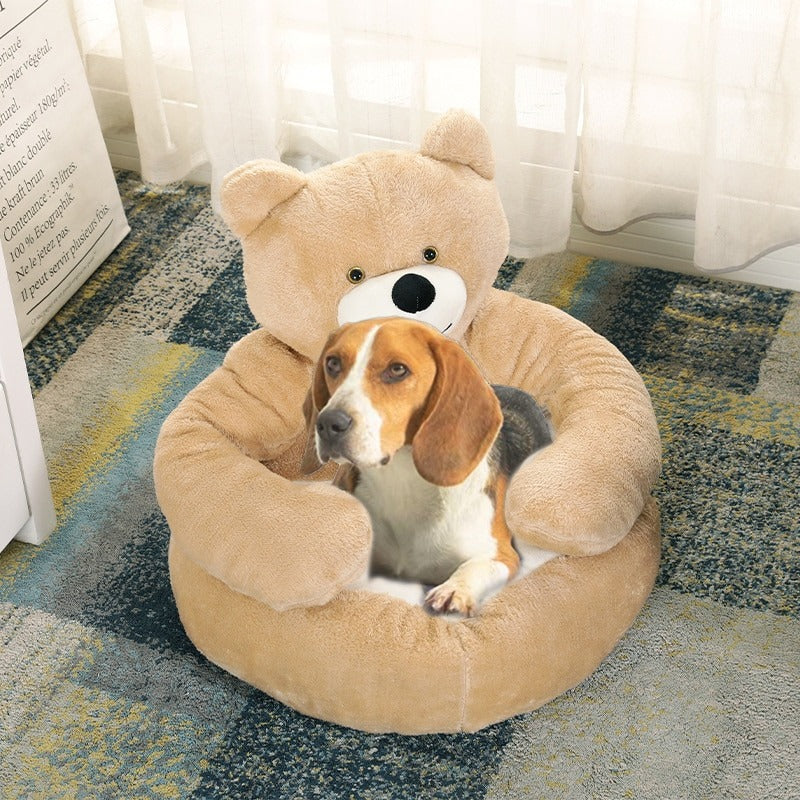 Pet Sleeping Mat - PawCuddle-Khaki-Small-Nora Luxe