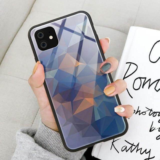 Vibrant Patterned Glass iPhone Phone Covers