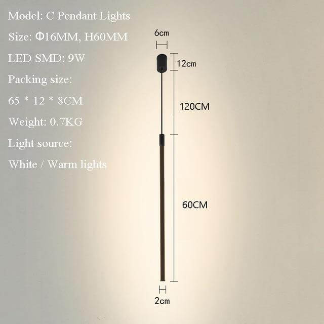 Tall Slim Modern Floor Lighting Lamp