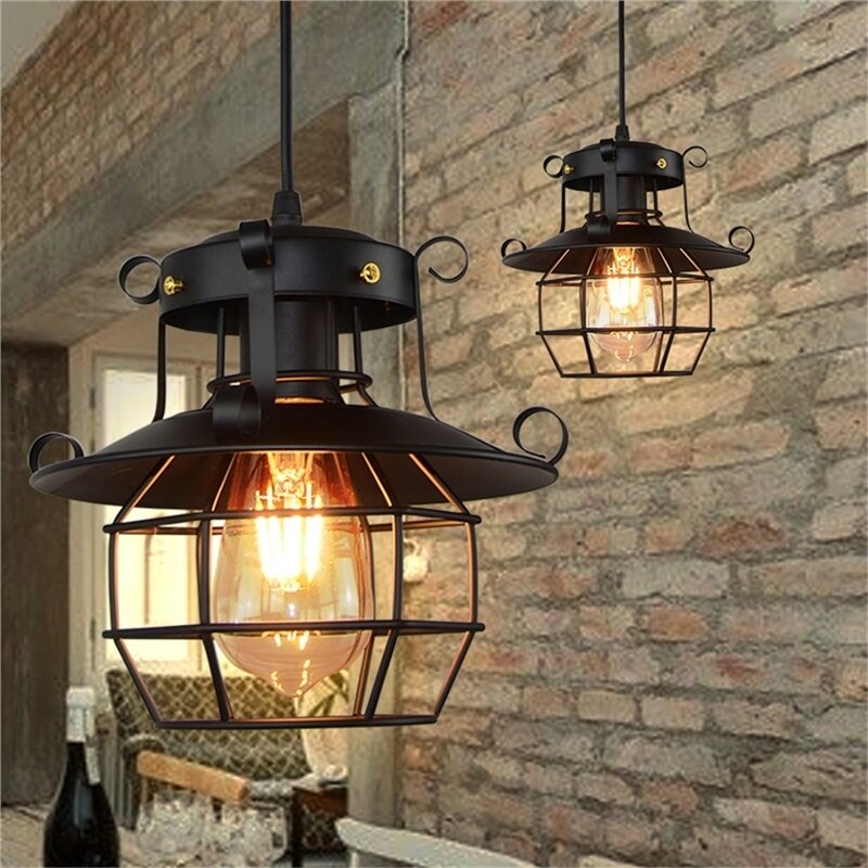 Vintage Metal Warehouse Style Ceiling Light - Pexav