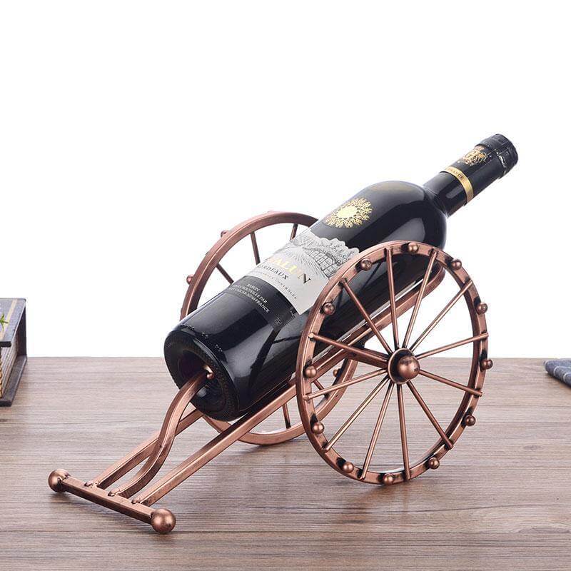 Vintage Barrel Wine Bottle Display - Pexav