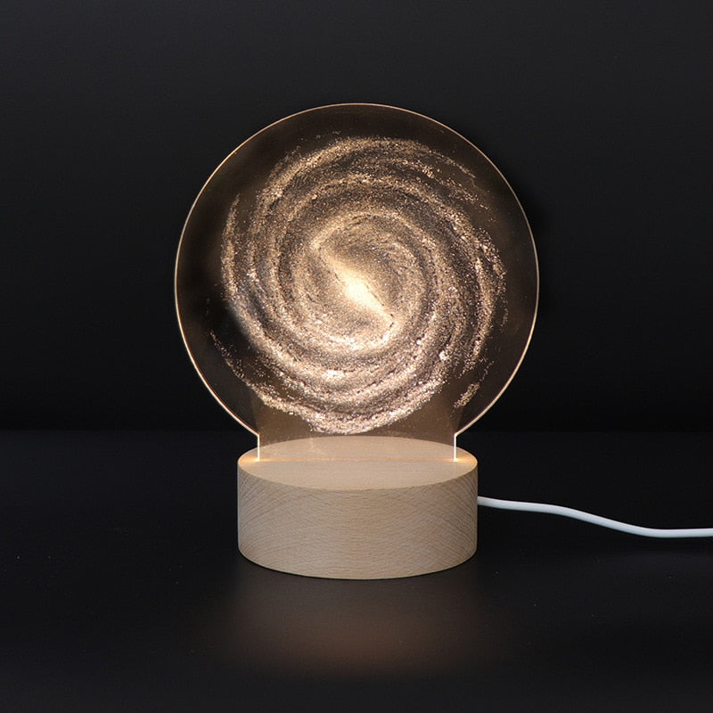 Colorful LED Moon Night Table Lamp - Pexav