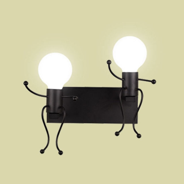 Small Metal Boy Robot Table Lamp