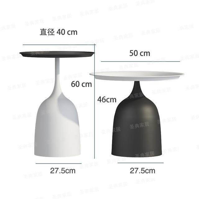 Rustic Metal Side Table Lamp with Bracket