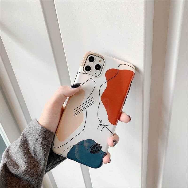 Vintage Geometric Pattern Phone Case - Pexav