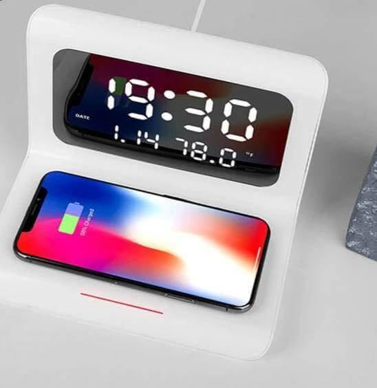 Fast Qi Charging Digital Wake Up Clock