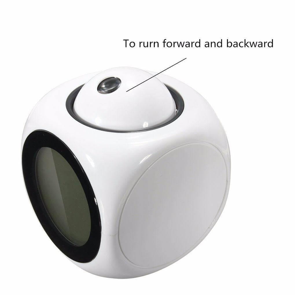 Compact LED Digital Projection Clock Radio
