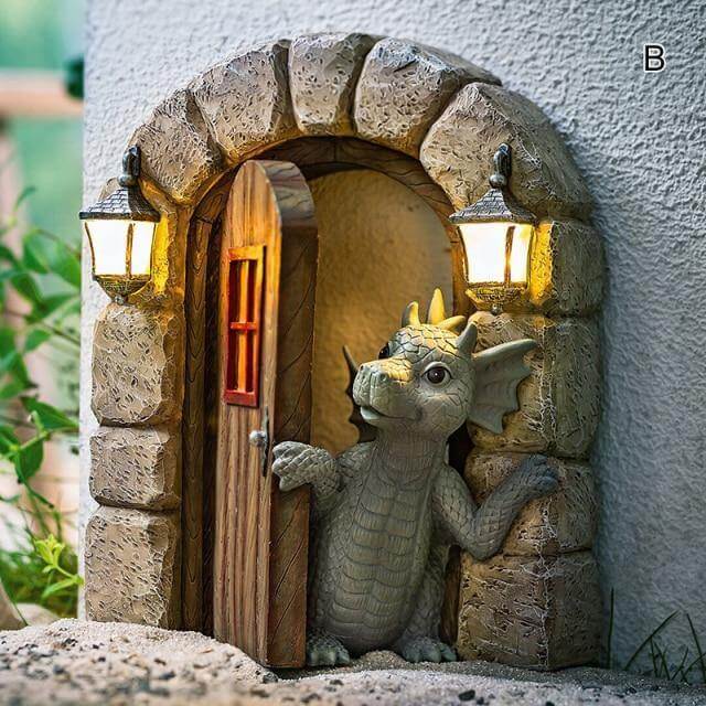 Beautiful Outdoor Dragon Wall Art