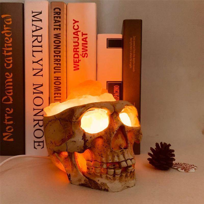 Unique Skull Crystal Desk Lamp Nightlight - Pexav