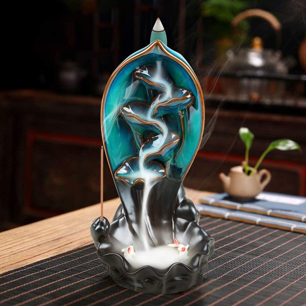 Calming Wave Ceramic Incense Holder - Pexav