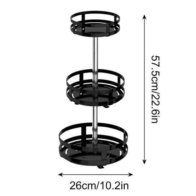 Adjustable Turntable Spice Organizer Rack