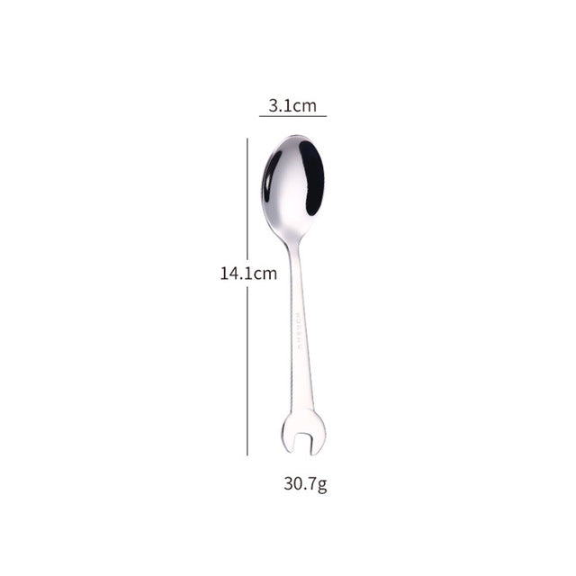 Unique Tool Shaped Fork Spoon Utensil Set