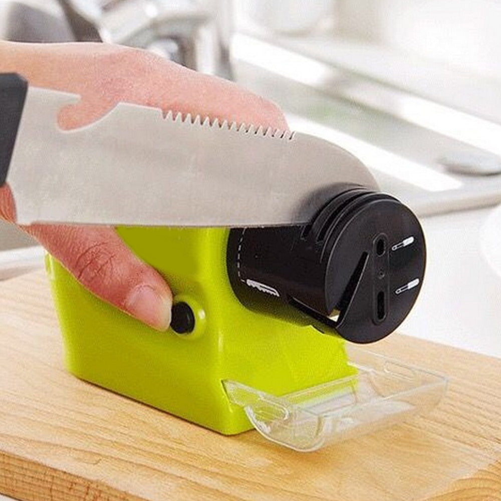 Easy Use Cordless Kitchen Knife Sharpener Device - Pexav