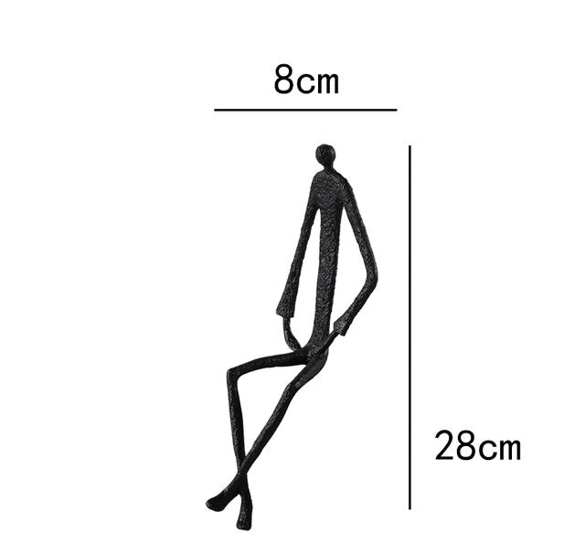 Unique Contemporary Sculpture Metal Decor Statues