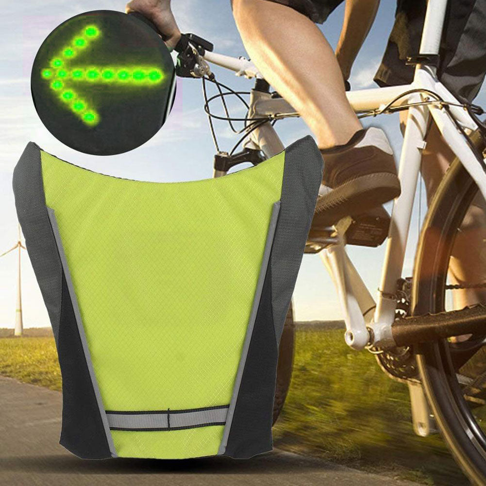 Visible LED Cycling Safety Jacket - Pexav
