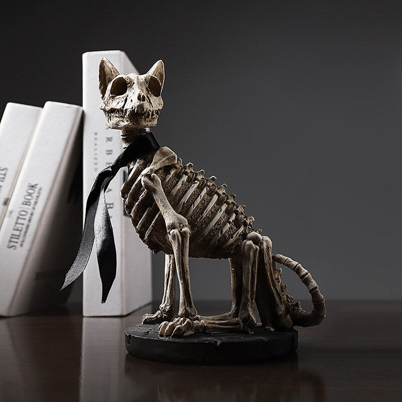 Vintage Dog Skull Figurine - Pexav