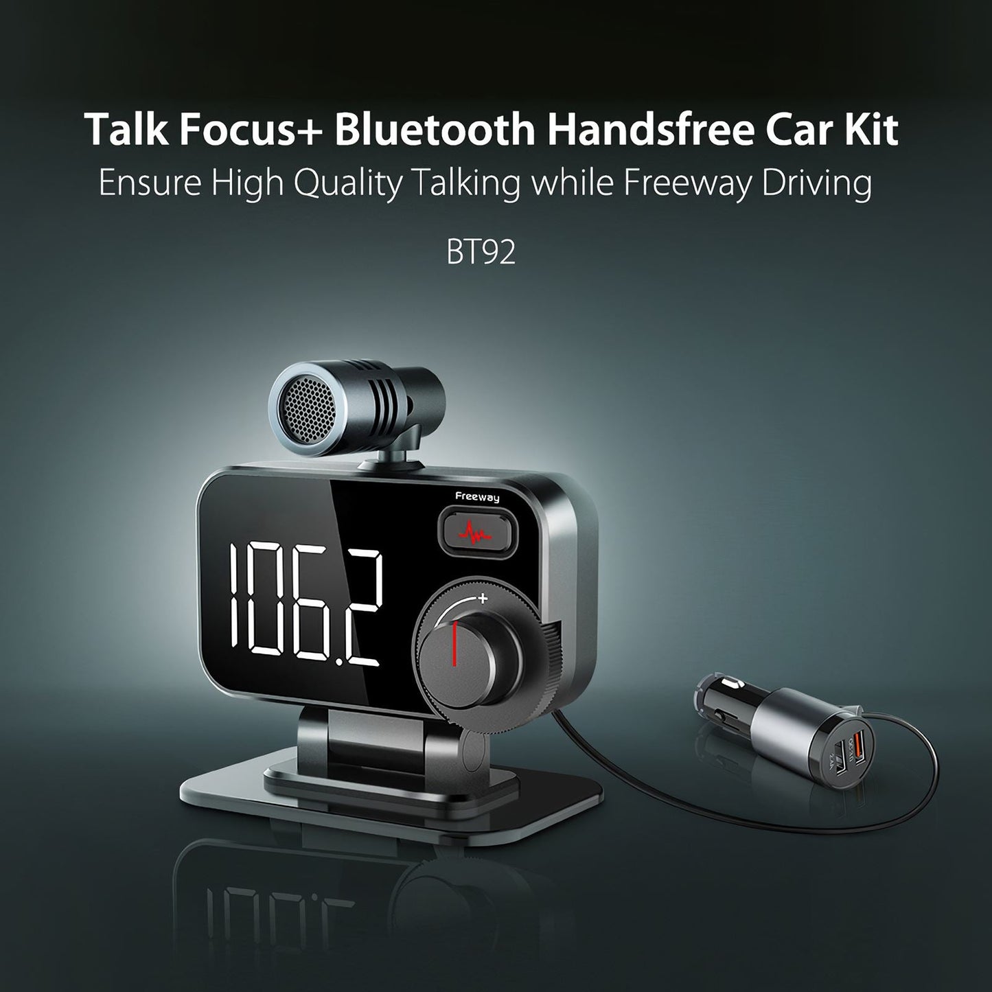 Wireless Car Bluetooth FM Audio Adapter Kit - Pexav