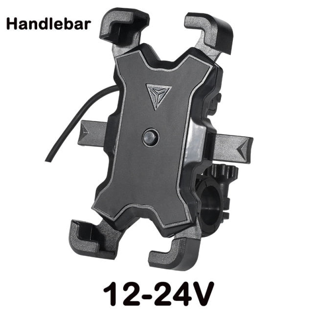 Adjustable Bicycle Phone Mount USB Charger