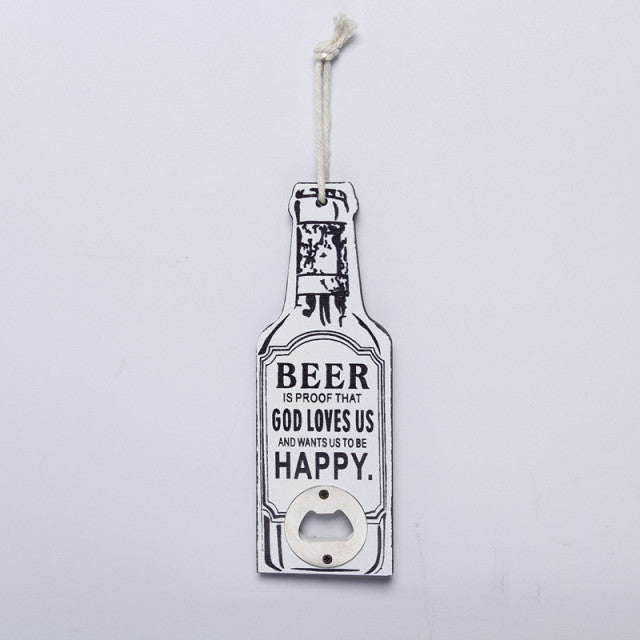 Vintage Style Wooden Opener