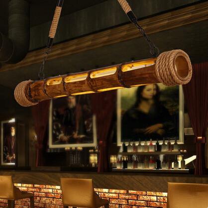 Elegant Natural Bamboo LED Table Lamp - Pexav