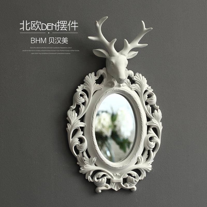 Classic Wall Mirror Home Decoration Ornate Makeup Mirror - Pexav