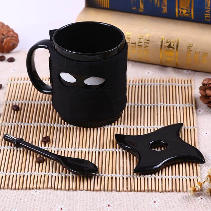 Fun Ninja Coffee Mug with Sword Design - Pexav