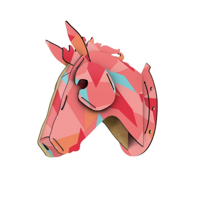 Unique Wooden Horse Wall Art Decoration