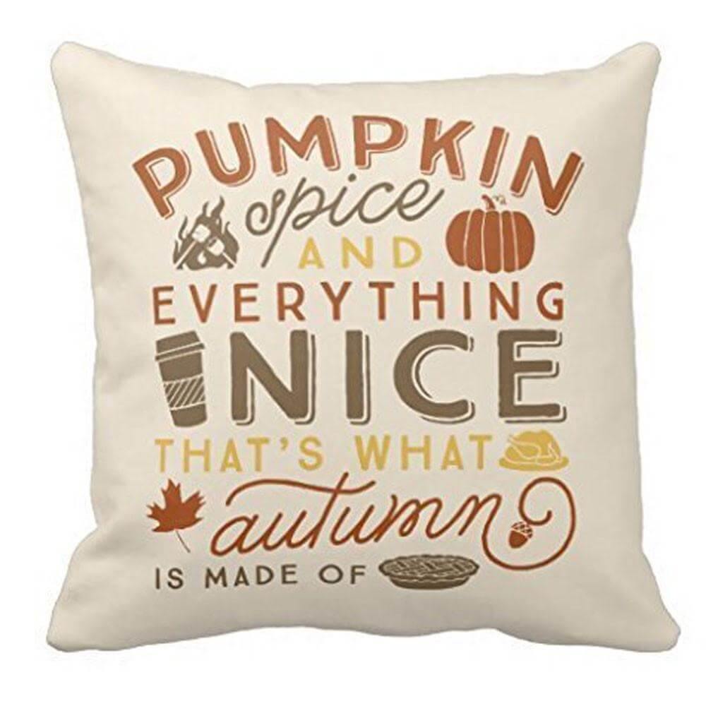 Autumn Orange Holiday Throw Pillow Covers - Pexav