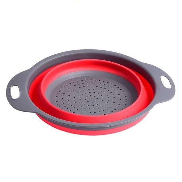 Collapsible Kitchen Strainer Fruit Veggie Washing Bowl