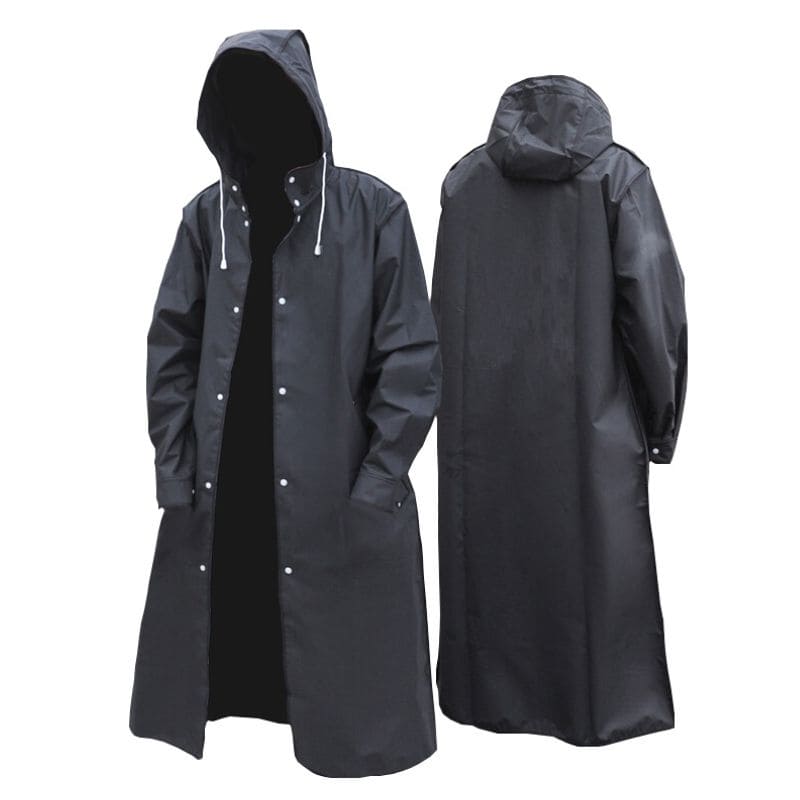 Rain Jacket with Hood - Thorben-Black-M-Nora Luxe