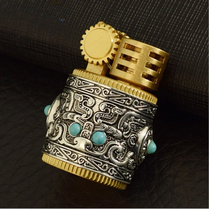 Vintage Metal Pocket Lighter - Pexav