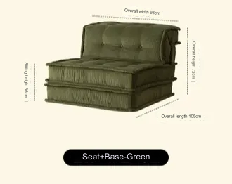Space Saving Reclining Couch Sofa Bed