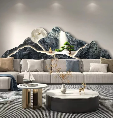 Breathtaking Mountain LED Wall Art Canvas