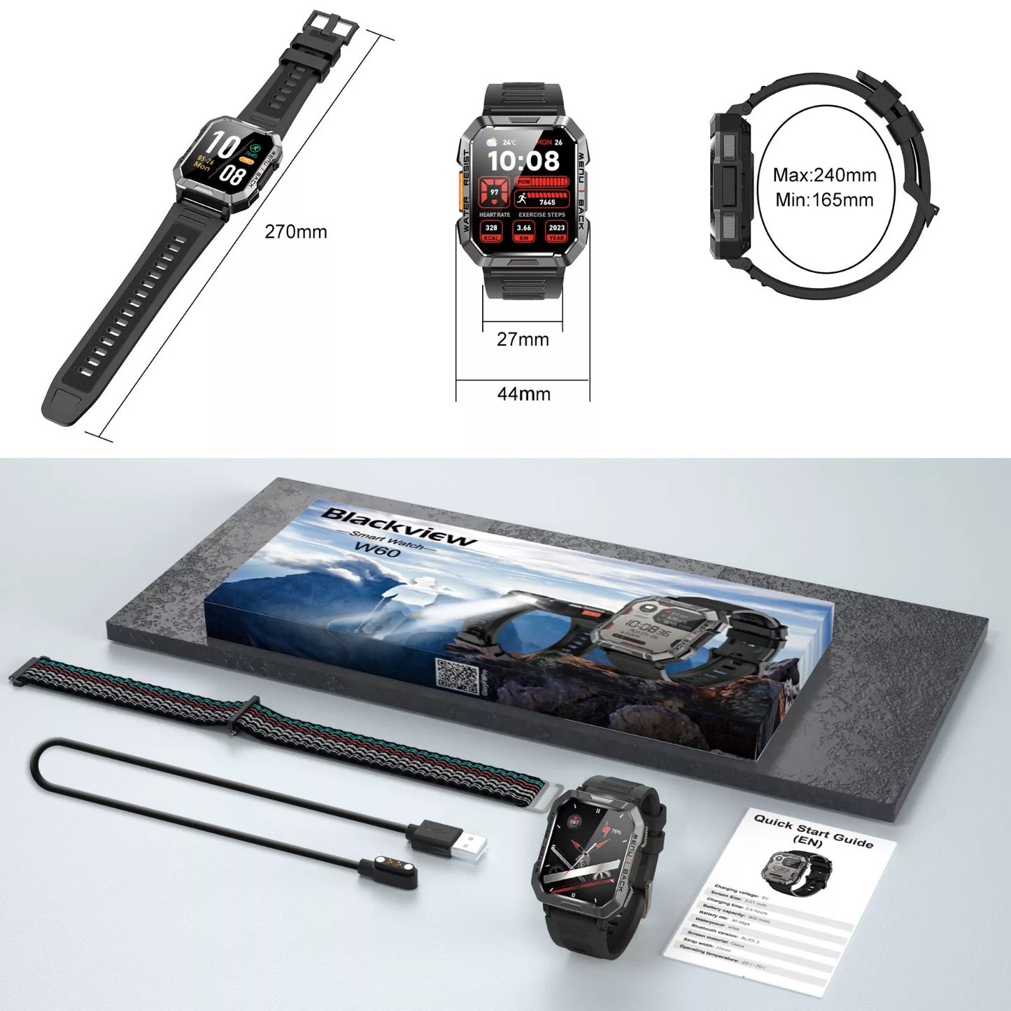 Robust Smartwatch for Adventurers - TrailMate-Nora Luxe