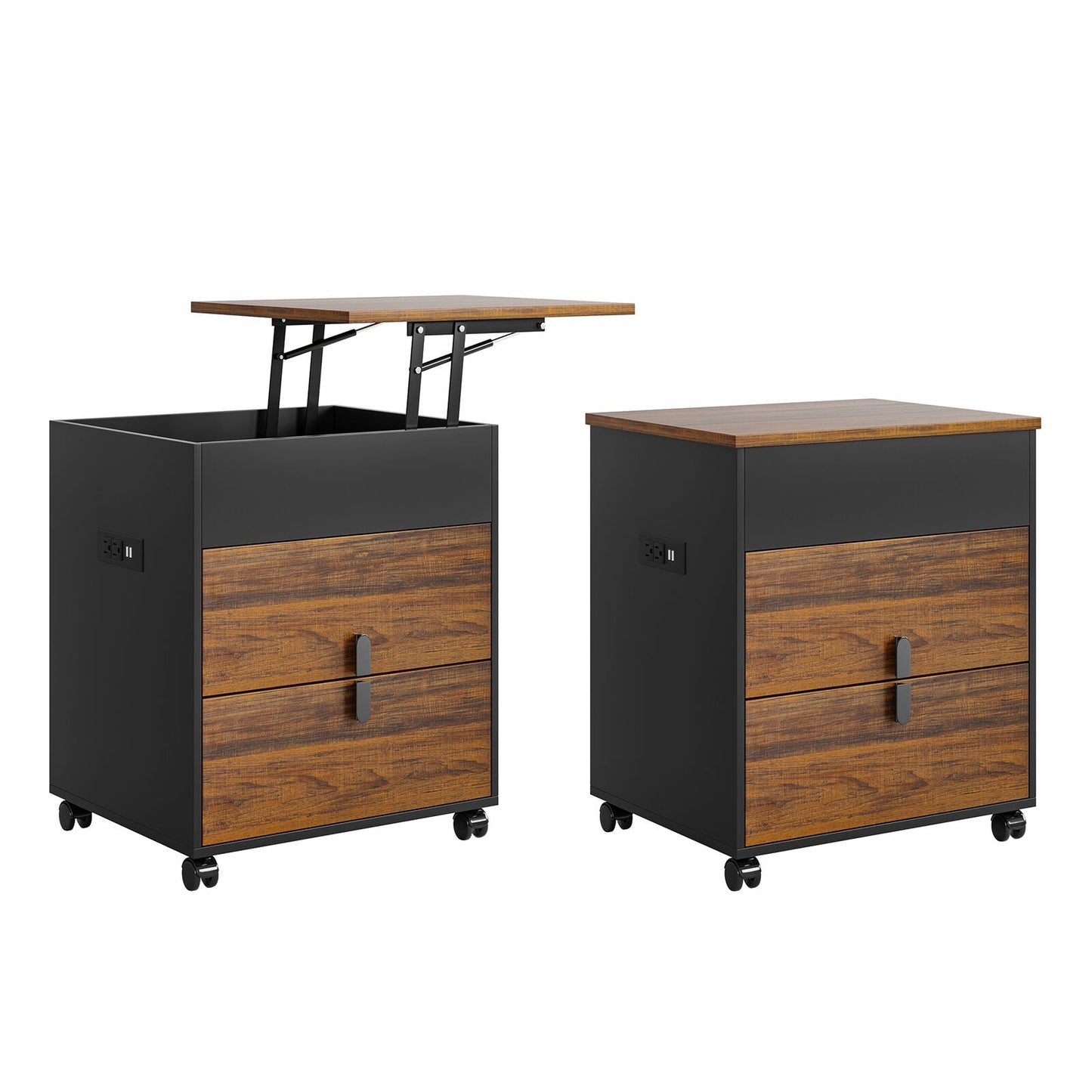 Sturdy Wooden Desk Bedside Computer Table