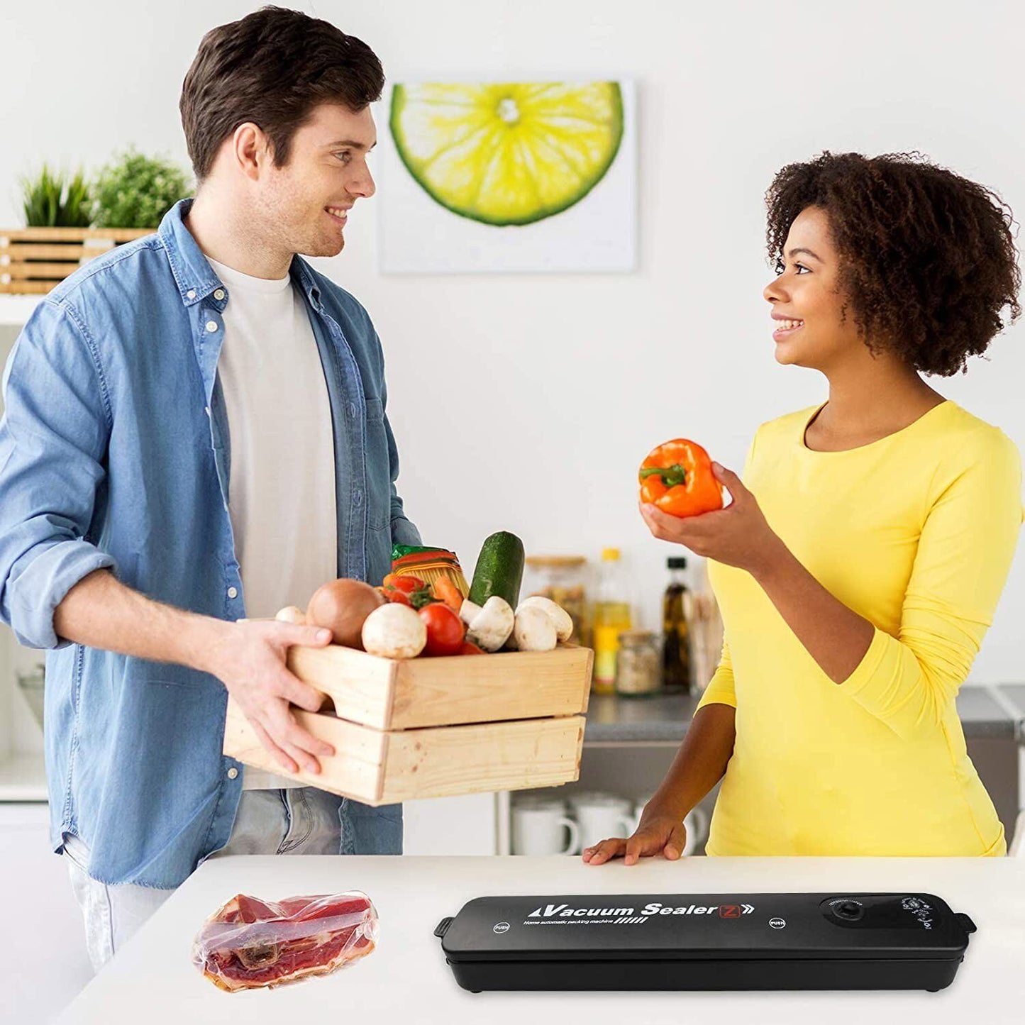 Automatic Food Sealer Machine for Home Kitchen Use