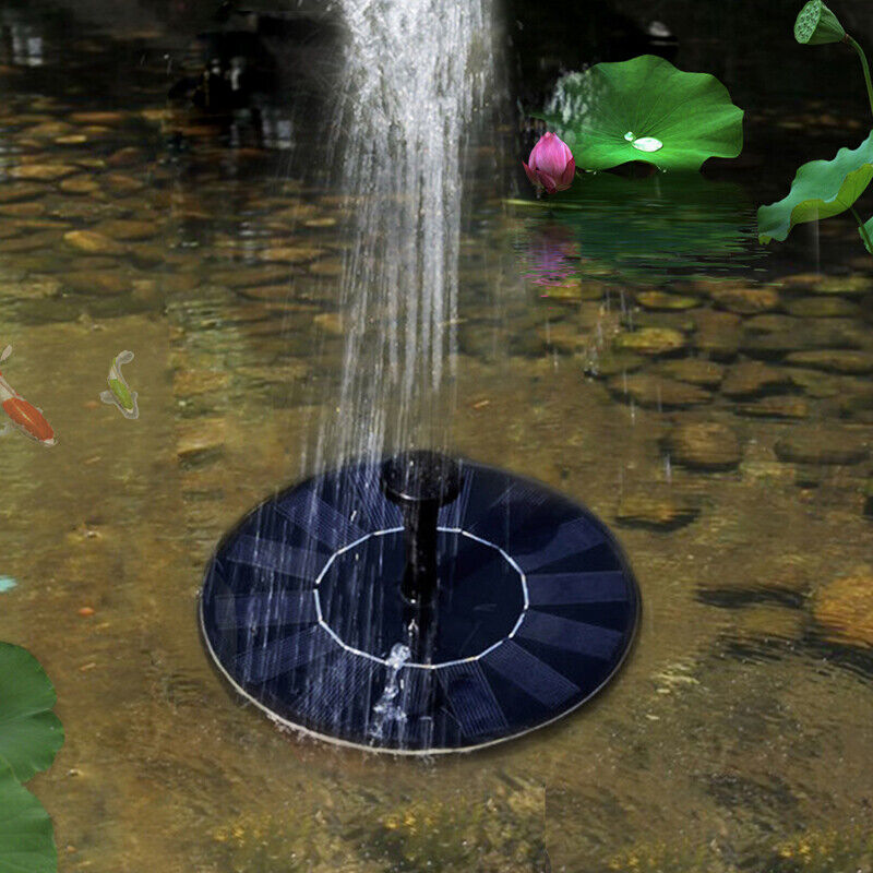 Colorful Solar Powered Floating Water Fountain Light