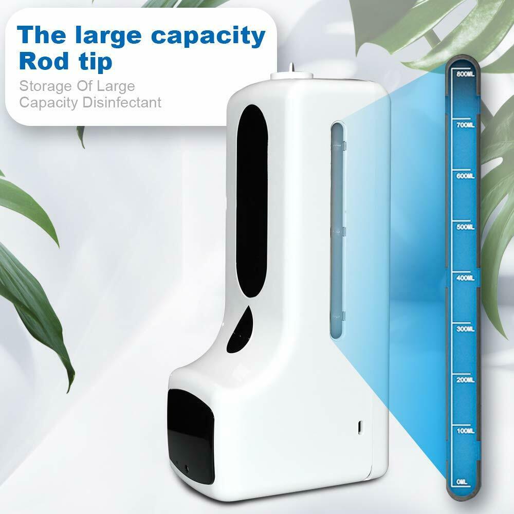 Touchless Hand Sanitizer Station with Digital Thermometer Stand