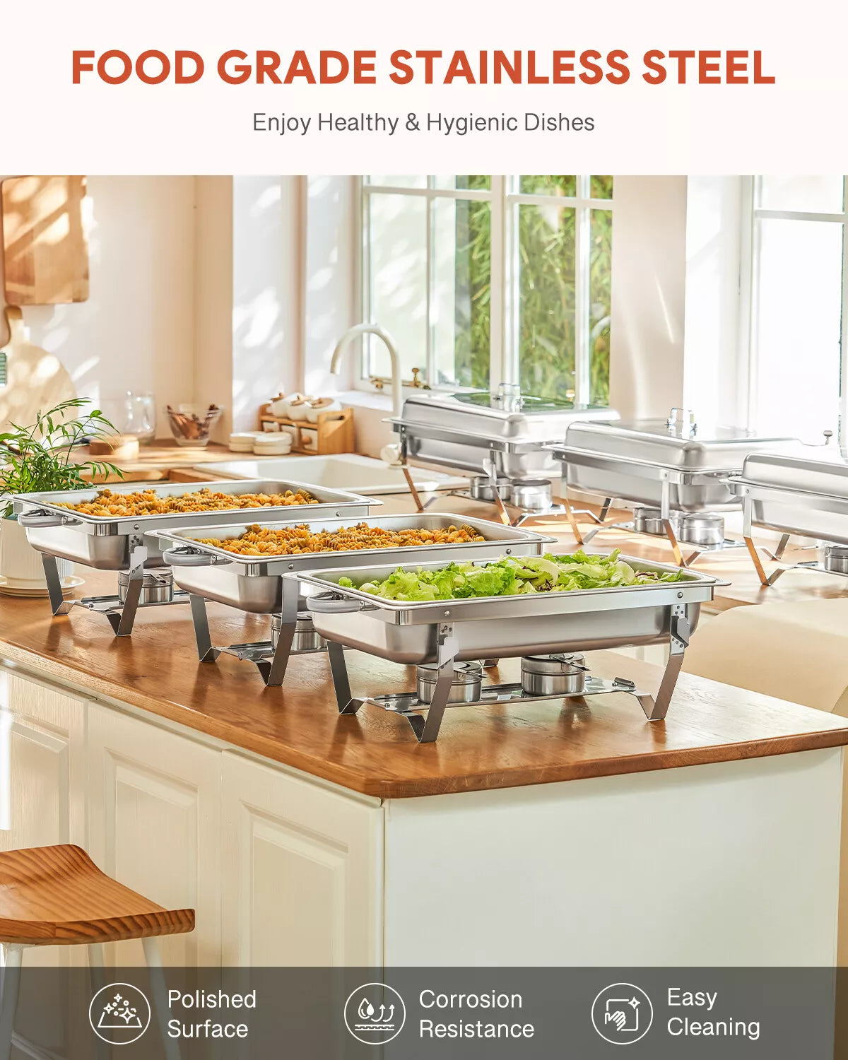 Compact 6 Piece Chafing Dish Set