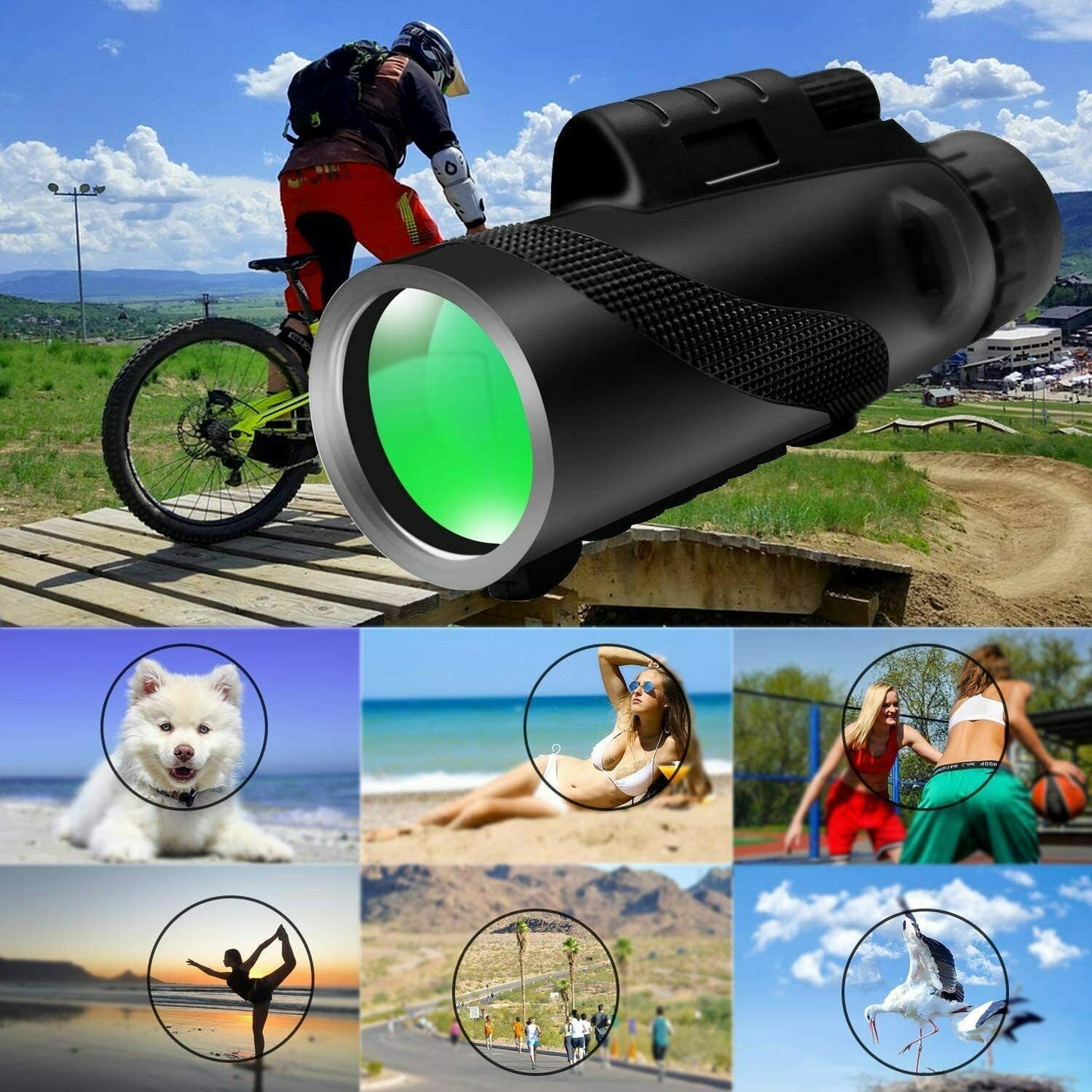 Compact HD Monocular Telescope 16X52 for Outdoor Use