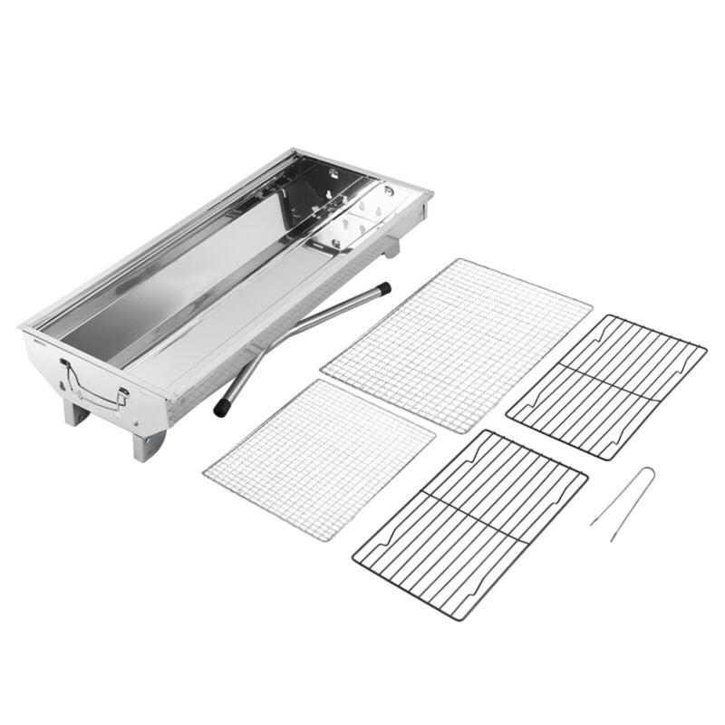 Compact Portable Steel BBQ Grill Outdoor Folding Charcoal Grill