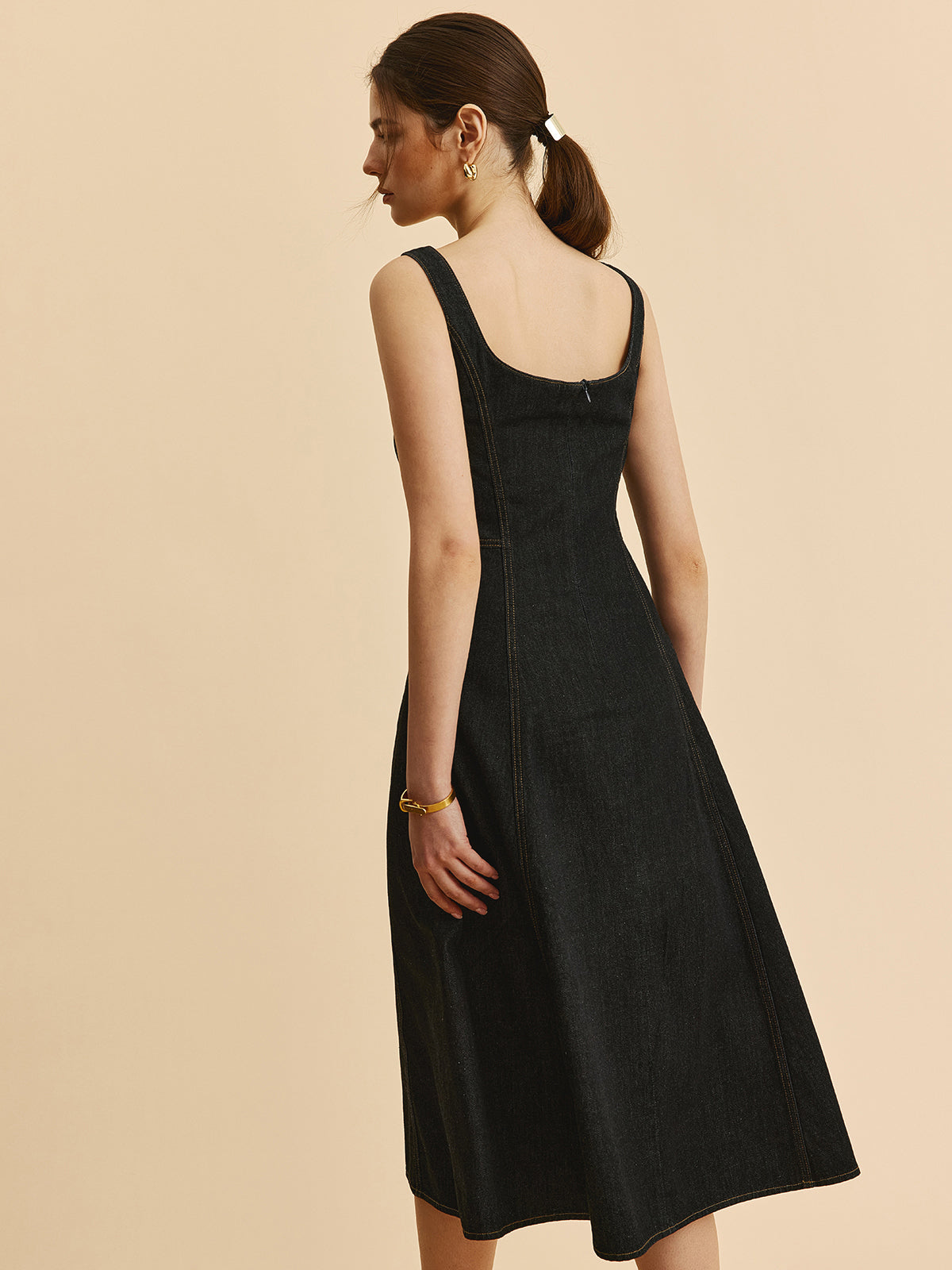 Classic Blue Jeans Shift Dress