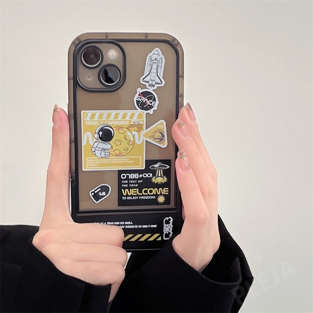 Clear Cosmic Phone Case for iPhone