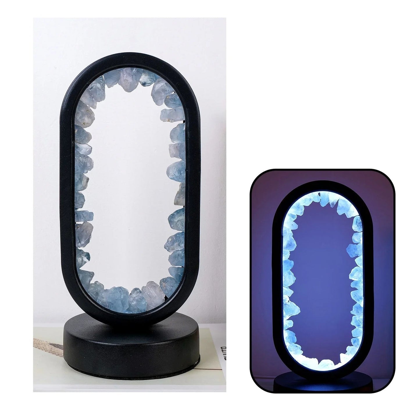 Purple Gemstone Dimmable Desk Lamp